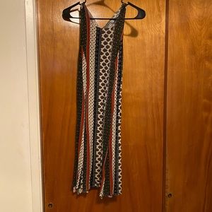 Boho dress with Low cut tie sides